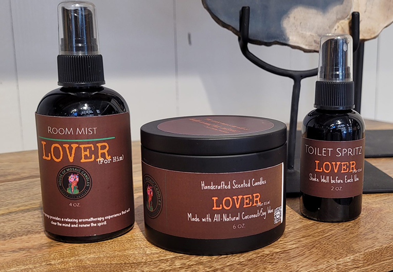 Masculine-leaning candle and room spray set curated for the For Him collection.
